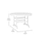 Flash Furniture Tolleson 5-Pc Adirondack Dining Set w/48-in Rnd Recycled HDPE Table and 4 Chairs w/Cupholders, Wht LE-HMP-248-2037-WHT-GG - alternate 4